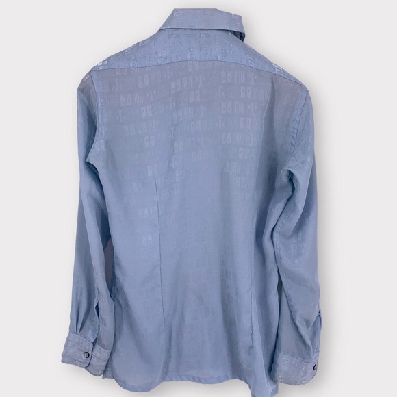 Vintage 70's Wayne Rogers Disco Polyester Shirt Size S/M - Picture 2 of 10